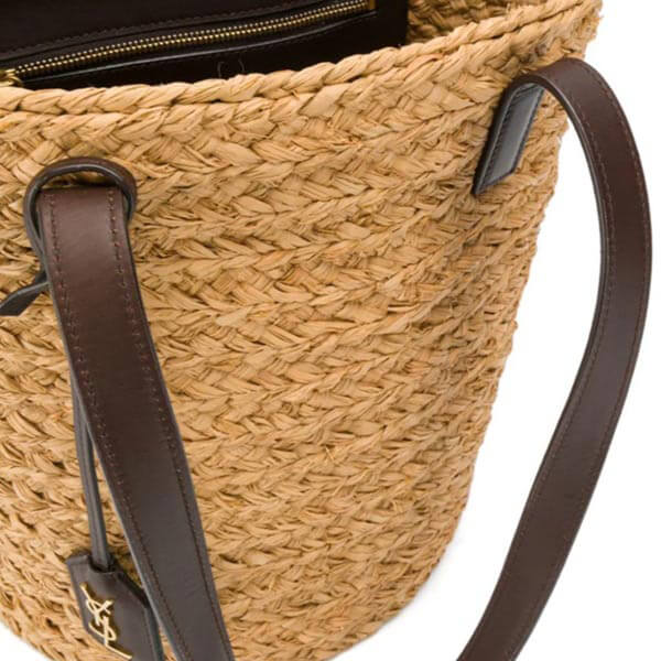 【サンローランパリ コピー 人気 パニエ ラフィア トートバッグ